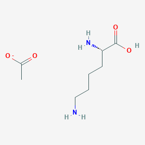 molecular formula C8H17N2O4- B11818419 L-Lysine acetate salt 
