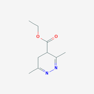 molecular formula C9H14N2O2 B11818437 Ethyl 3,6-dimethyl-4,5-dihydropyridazine-4-carboxylate 