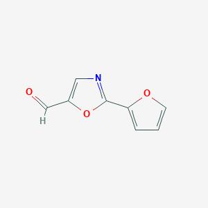 molecular formula C8H5NO3 B11818458 2-(Furan-2-yl)-1,3-oxazole-5-carbaldehyde CAS No. 106833-76-5