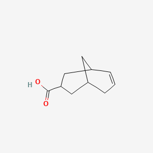 molecular formula C10H14O2 B11818546 Bicyclo[3.3.1]non-6-ene-3-carboxylic acid CAS No. 56820-19-0