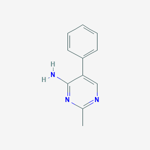 molecular formula C11H11N3 B11818598 2-Methyl-5-phenylpyrimidin-4-amine 
