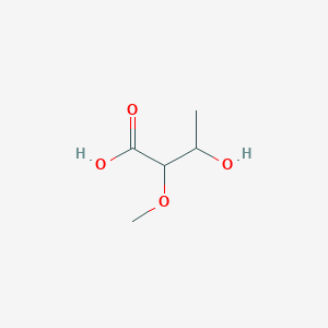 molecular formula C5H10O4 B11818625 3-Hydroxy-2-methoxybutanoic acid 