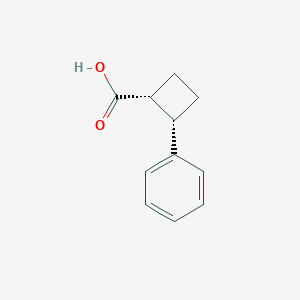 molecular formula C11H12O2 B11818648 (1R,2S)-2-Phenylcyclobutanecarboxylic acid 