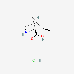 molecular formula C7H12ClNO2 B11818665 rac-(1R,4S,5S)-5-methyl-2-azabicyclo[2.1.1]hexane-1-carboxylic acid hydrochloride, endo 