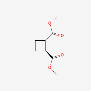 molecular formula C8H12O4 B11818726 dimethyl (2S)-cyclobutane-1,2-dicarboxylate 