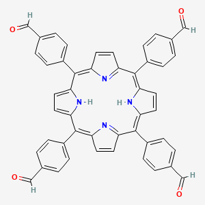 molecular formula C48H30N4O4 B11818820 4,4',4'',4'''-(21H,23H-Porphine-5,10,15,20-tetrayl)tetrakis[benzaldehyde] 