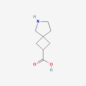 molecular formula C8H13NO2 B11818825 6-Azaspiro[3.4]octane-2-carboxylic acid 