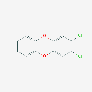 molecular formula C12H6Cl2O2 B118189 2,3-二氯二苯并-对-二噁英 CAS No. 29446-15-9