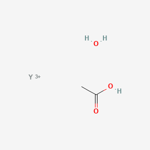 molecular formula C2H6O3Y+3 B11818938 Acetic acid;yttrium(3+);hydrate 
