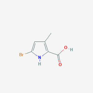 molecular formula C6H6BrNO2 B11819067 5-bromo-3-methyl-1H-pyrrole-2-carboxylic acid 