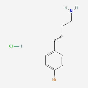 molecular formula C10H13BrClN B11819447 4-(4-Bromophenyl)but-3-en-1-amine hydrochloride 