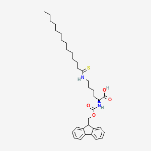 molecular formula C35H50N2O4S B11819451 N2-[(9H-fluoren-9-ylmethoxy)carbonyl]-N6-(1-thioxotetradecyl)-L-Lysine 