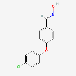molecular formula C13H10ClNO2 B11819564 4-(4-Chlorophenoxy)benzaldehyde oxime 