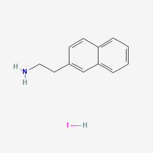 molecular formula C12H14IN B11819608 2-(Naphthalen-2-yl)ethanaminehydroiodide 