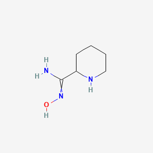 molecular formula C6H13N3O B11819631 N-hydroxypiperidine-2-carboxamidine 