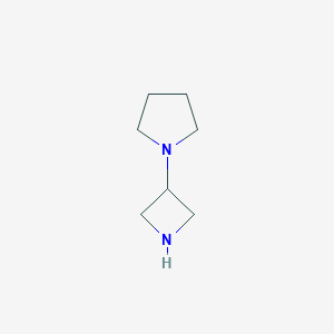 molecular formula C7H14N2 B118198 1-(Azetidin-3-yl)pyrrolidine CAS No. 149105-96-4