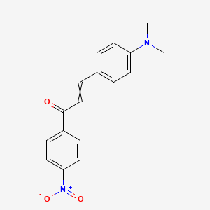molecular formula C17H16N2O3 B11819825 3-[4-(Dimethylamino)phenyl]-1-(4-nitrophenyl)prop-2-en-1-one 