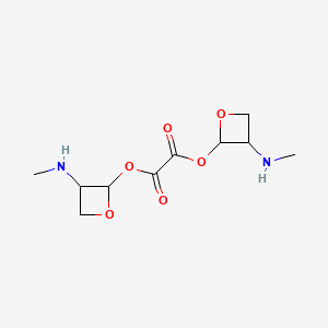 molecular formula C10H16N2O6 B11819950 Bis[3-(methylamino)oxetan-2-yl] oxalate 