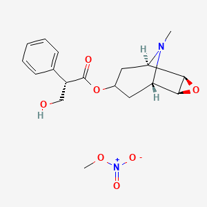 molecular formula C18H24N2O7 B11820065 Methyl nitrate; scopolamine 