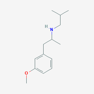 molecular formula C14H23NO B11820075 N-[1-(3-Methoxyphenyl)propan-2-yl]isobutylamine 