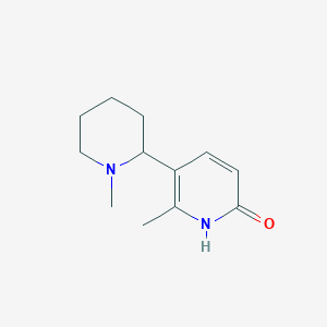 molecular formula C12H18N2O B11820140 6-Methyl-5-(1-methylpiperidin-2-yl)pyridin-2(1H)-one 