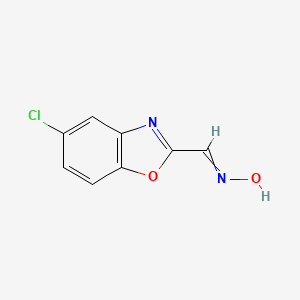 molecular formula C8H5ClN2O2 B11820214 5-Chlorobenzo[d]oxazole-2-carbaldehyde oxime 