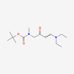 molecular formula C14H26N2O3 B11820327 tert-butyl N-[4-(diethylamino)-2-oxobut-3-en-1-yl]-N-methylcarbamate 