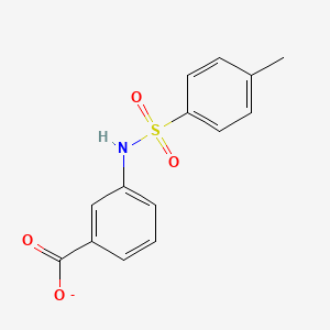 molecular formula C14H12NO4S- B11820413 3-[(4-Methylphenyl)sulfonylamino]benzoate 