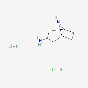 molecular formula C7H16Cl2N2 B11820460 Endo-8-azabicyclo[3.2.1]octan-3-amine dihydrochloride 
