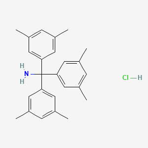 molecular formula C25H30ClN B11820494 Tris(3,5-dimethylphenyl)methanamine HCl 