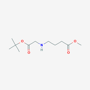 molecular formula C11H21NO4 B11820518 Butanoic acid, 4-[[(1,1-dimethylethoxy)carbonyl]methylamino]-, methylester 