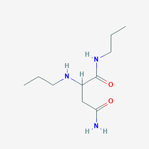 molecular formula C10H21N3O2 B11820658 N-propyl-2-(propylamino)butanediamide 