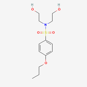 molecular formula C13H21NO5S B1182084 N,N-bis(2-hydroxyethyl)-4-propoxybenzenesulfonamide 