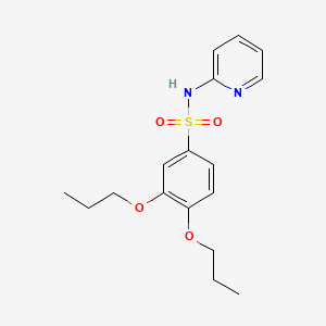 3,4-dipropoxy-N-(2-pyridinyl)benzenesulfonamide