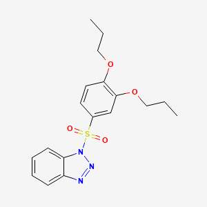 1-[(3,4-dipropoxyphenyl)sulfonyl]-1H-1,2,3-benzotriazole