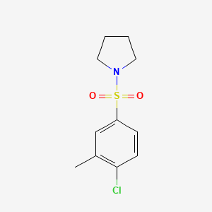 1-(4-Chloro-3-methylbenzenesulfonyl)pyrrolidine