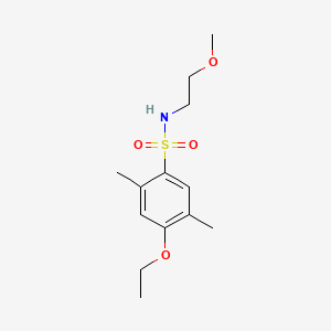 4-ethoxy-N-(2-methoxyethyl)-2,5-dimethylbenzenesulfonamide