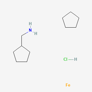 molecular formula C11H24ClFeN B11820953 (Aminomethyl)-ferrocene HCl CAS No. 12261-29-9