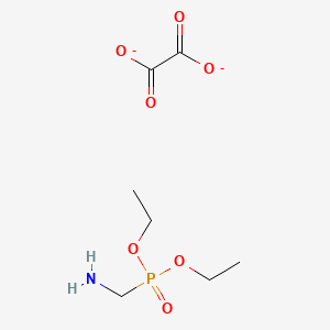 molecular formula C7H14NO7P-2 B11820968 Diethoxyphosphorylmethanamine;oxalate 