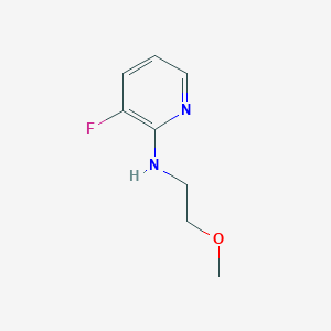 molecular formula C8H11FN2O B11821055 3-fluoro-N-(2-methoxyethyl)pyridin-2-amine 