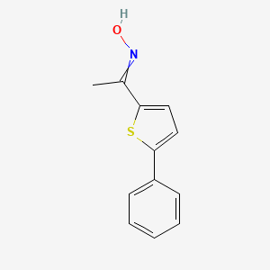 molecular formula C12H11NOS B11821183 N-[1-(5-phenylthiophen-2-yl)ethylidene]hydroxylamine 