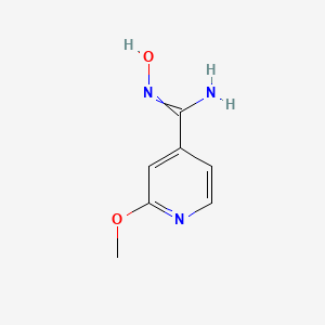 molecular formula C7H9N3O2 B11821186 N'-hydroxy-2-methoxypyridine-4-carboximidamide 