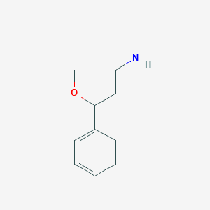 molecular formula C11H17NO B11821198 3-methoxy-N-methyl-3-phenylpropan-1-amine 