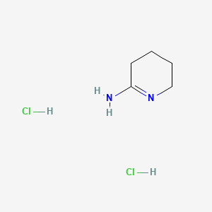 molecular formula C5H12Cl2N2 B11821240 2,3,4,5-Tetrahydropyridin-6-amine;dihydrochloride 