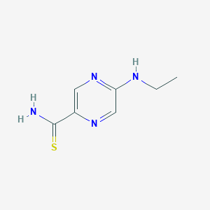 molecular formula C7H10N4S B11821262 5-(Ethylamino)pyrazine-2-carbothioamide 