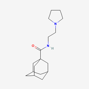 N-[2-(1-pyrrolidinyl)ethyl]-1-adamantanecarboxamide