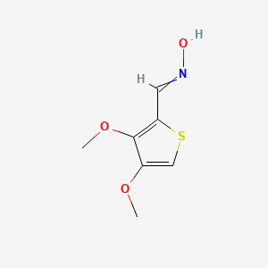 molecular formula C7H9NO3S B11821284 N-[(3,4-dimethoxythiophen-2-yl)methylidene]hydroxylamine 