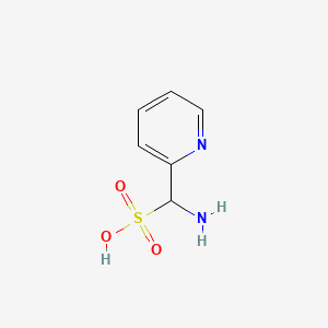 molecular formula C6H8N2O3S B11821317 Amino(pyridin-2-yl)methanesulfonic acid 