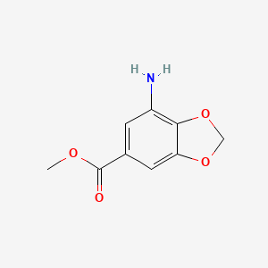 molecular formula C9H9NO4 B11821398 Methyl 7-aMinobenzo[d][1,3]dioxole-5-carboxylate 