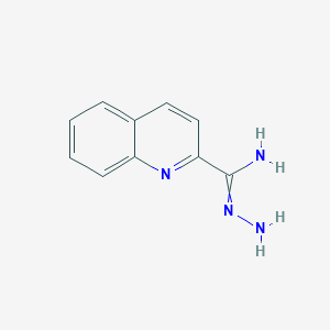 molecular formula C10H10N4 B11821563 Quinoline-2-carboxamide hydrazone 